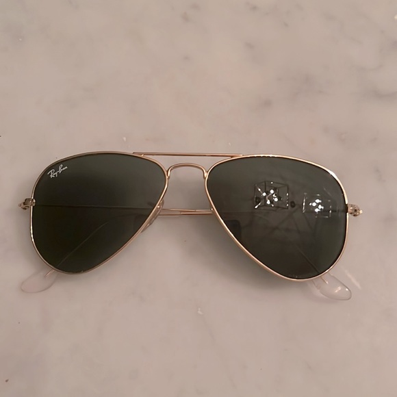 Ray Ban Small shrunken aviators 52 mm gold frames with crystal green len… - Picture 14 of 15